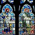 JE Nuttgens, Top Left Light (Detail), East Window, St Etheldreda's Church, Ely Place, London