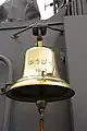 JS Yūbari's bell on 20 July 2008.