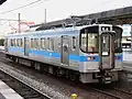 Double-ended car 7017 at Iyoshi Station, January 2008