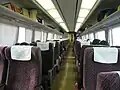 Interior view of standard class car