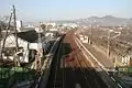 The platforms and tracks in December 2007