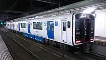 The first BEC819 series BEMU set undergoing testing in June 2016