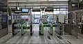 The ticket barriers in September 2019