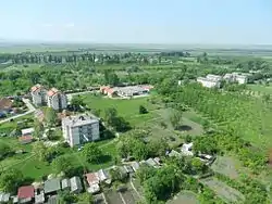 Aerial photograph of Jabučki Rit settlement