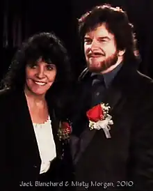 Jack Blanchard and Misty Morgan in 2010 at their induction into The Buffalo Music Hall of Fame.