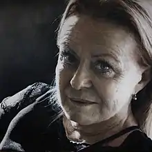 Portrait of Jacki Weaver by artist Jaq Grantford