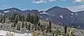 Jacks Peak (left) and Dicks Peak (right) from southeast