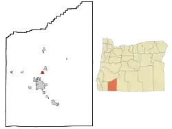 Location of White City, Oregon