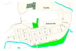 Street-level map of Jacksonville