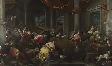 Jacopo Bassano and workshop - The Purification of the Temple