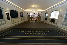 One of the terminal's entranceway foyers