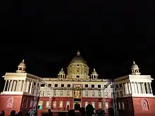 Replica of Rashtrapati Bhavan in Bhanjpur Jagaddhatri Puja 2022