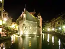 Palais de l'Isle jail by night