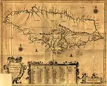 Image 7English map from the 1600s (from History of Jamaica)