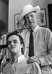 James Tate and Gordon Cairnie at Grolier in the 1960s.