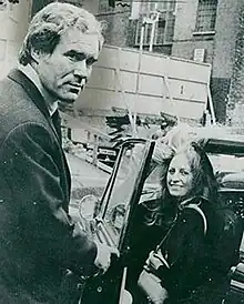 Humphreys, opening a car door for his wife