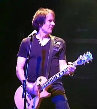 Stewart performing with The Cult in 2013