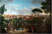 View of Rome from the Farnese Gardens on the Palatino