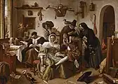 Jan Steen, , Kunsthistorisches Museum Wien, Gemäldegalerie - "Die verkehrte Welt" - GG 791 - Kunsthistorisches Museum.jpg[7]