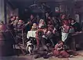 As the Old Sing, So the Young Pipe, y Jan Steen