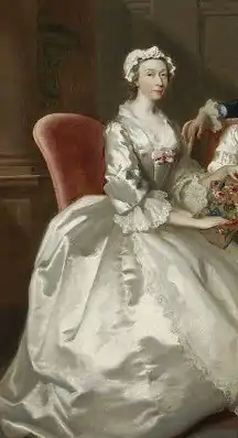 Jane Vigor in a painting byJoseph Highmore, 1744