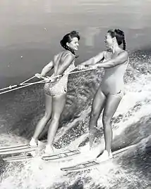 Janelle (Daughter) and Leona Kirtley (Mother) Doubles Front to Back Facing (1962)