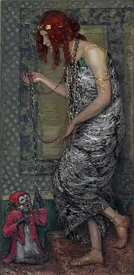 Princess with a Monkey, by Janis Rozentāls, 1913
