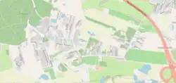 OpenStreetMap plan of the village