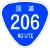National Route 206 shield