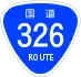 National Route 326 shield