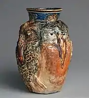 Jar with four birds, 1892,  8 5/16 in., 21.1 cm tall