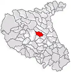 Location in Vrancea County