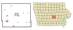 Location of Prairie City, Iowa