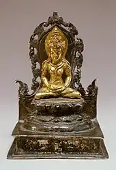 The Buddhist Goddess Tara, gold and silver, Central Java, Indonesia, c. 9th century. The Walters Art Museum.