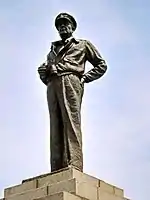 The statue of MacArthur at Jayu Park