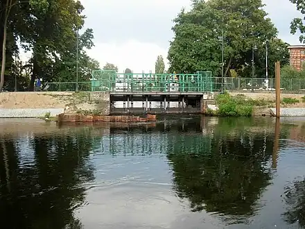 View from the leat branch