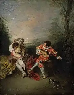 La Surprise by Watteau