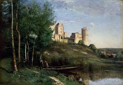Jean-Baptiste-Camille CorotRuins of the Château de Pierrefonds (1825-1872)