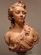 Jean-Jacques Caffieri, ca.1770, Portrait bust of a young woman, terracotta, California Palace of the Legion of Honor, San Francisco