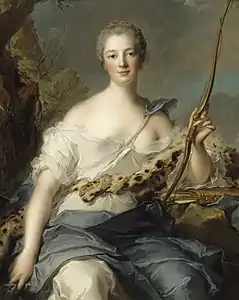 Madame de Pompadour as Diana the Huntress (1746)Versailles, Musée national du Château et des Trianons