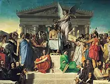 Apotheosis of Homer (1827) by Jean Auguste Dominique Ingres