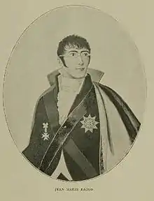 Jean-Marie Ragon in Masonic regalia.