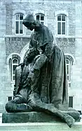 Louis-Philippe Hébert's statue of Jeanne Mance at Hotel Dieu hospital (Montreal)