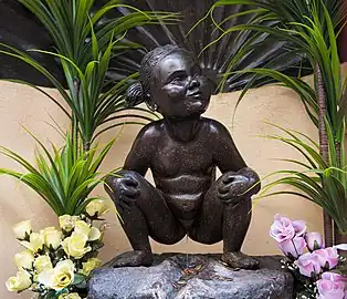 Jeanneke Pis portrays a girl squatting to urinate.