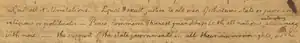 Manuscript portion of Jefferson's inaugural address