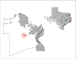 Location of Taylor Landing, Texas