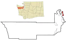 Location of Marrowstone, Washington