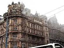 Jenners building on fire 23 January 2023. Edinburgh