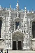Jerónimos. The ornate Manueline south portal.