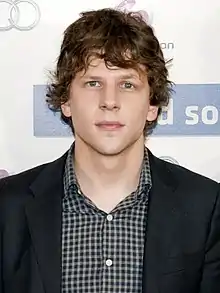 Eisenberg at the Madrid premiere of The Social Network, October 2010